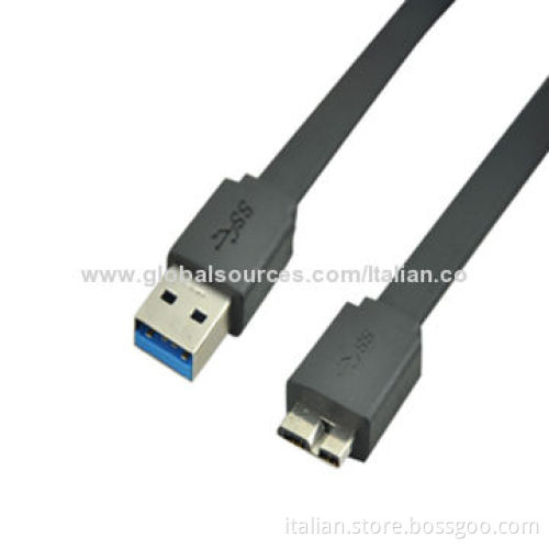 Flat Noodle USB 3.0 Cable for Galaxy S5 Note 3